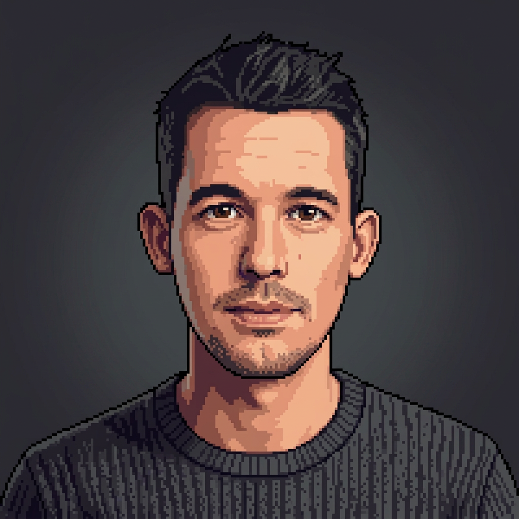 AI-generated illustration representing Mikhail, responsible for Technology and Product.